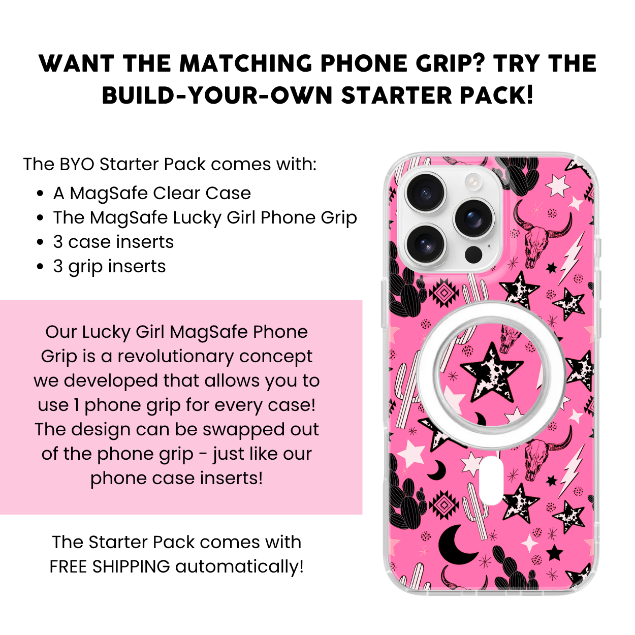 Rodeo Rose Clear Case Insert