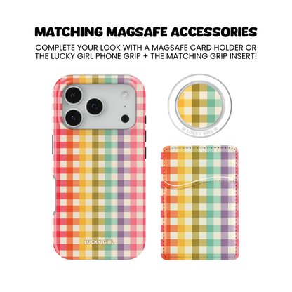 Rainbow Gingham Phone Case