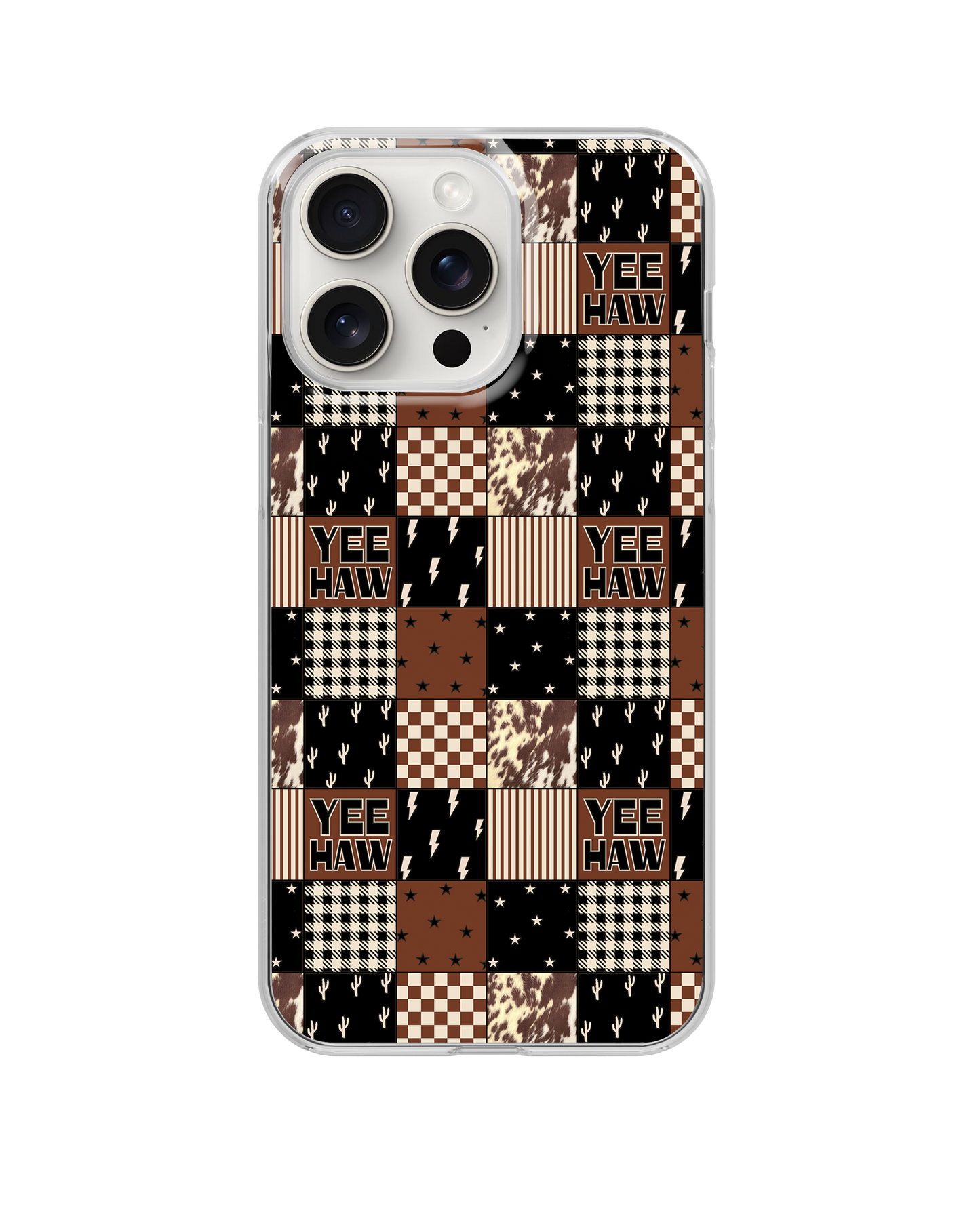 Yeehaw Check Clear Case Insert