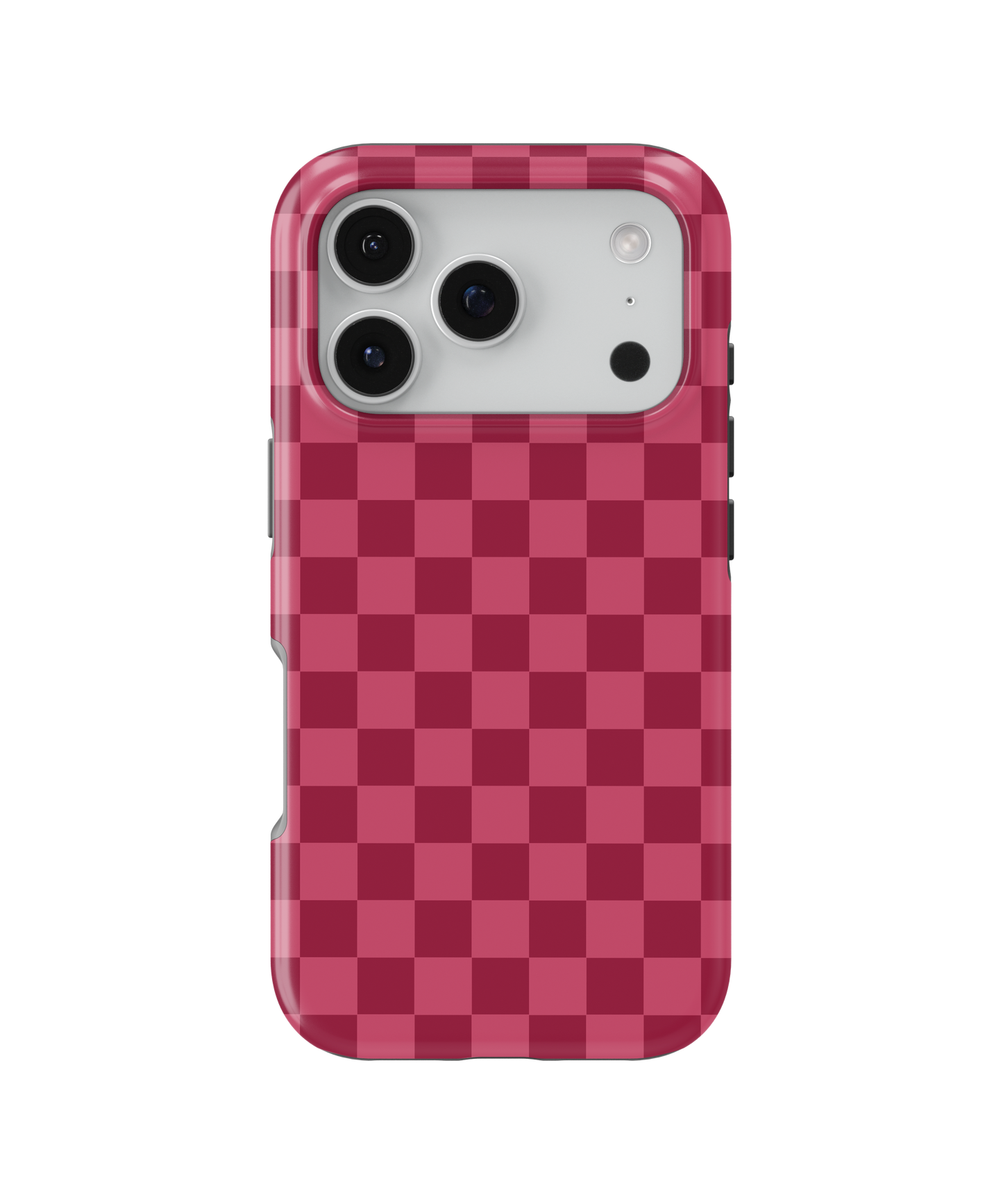 Black Cherry Checkers MagSafe Phone Case
