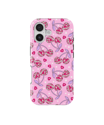 Pink & Purple Disco Cherries MagSafe Phone Case