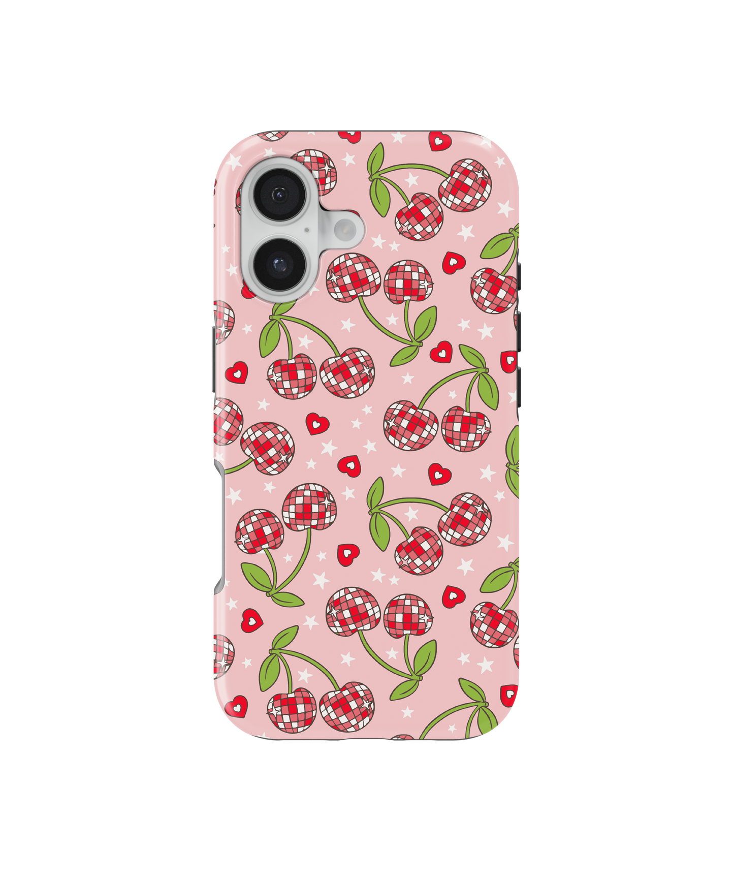 Pink & Red Disco Cherries MagSafe Phone Case