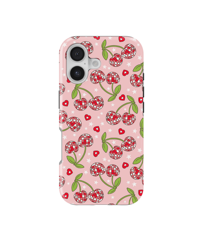 Pink & Red Disco Cherries MagSafe Phone Case