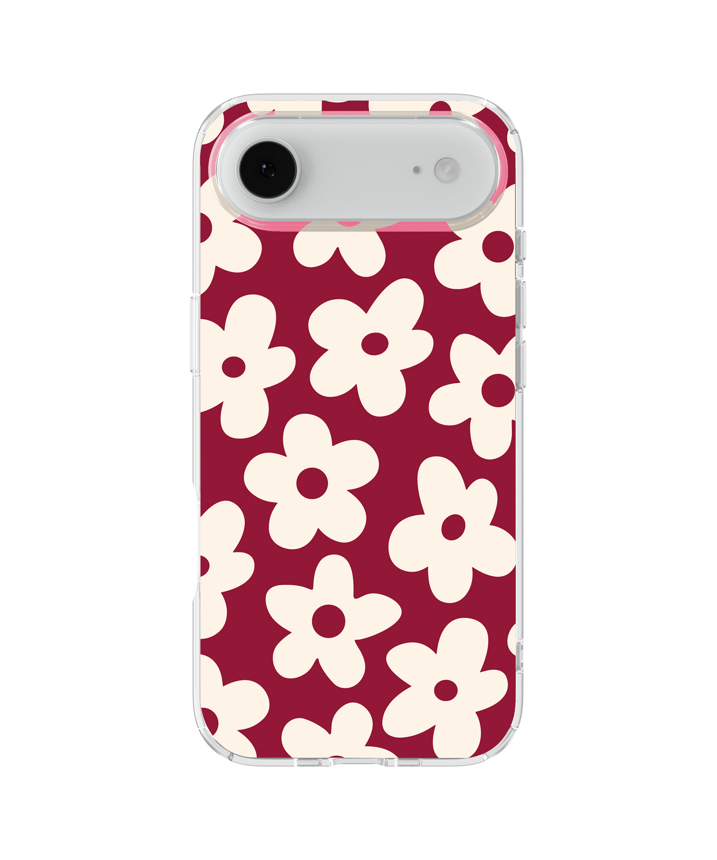 Black Cherry Big Blooms Clear Case Insert