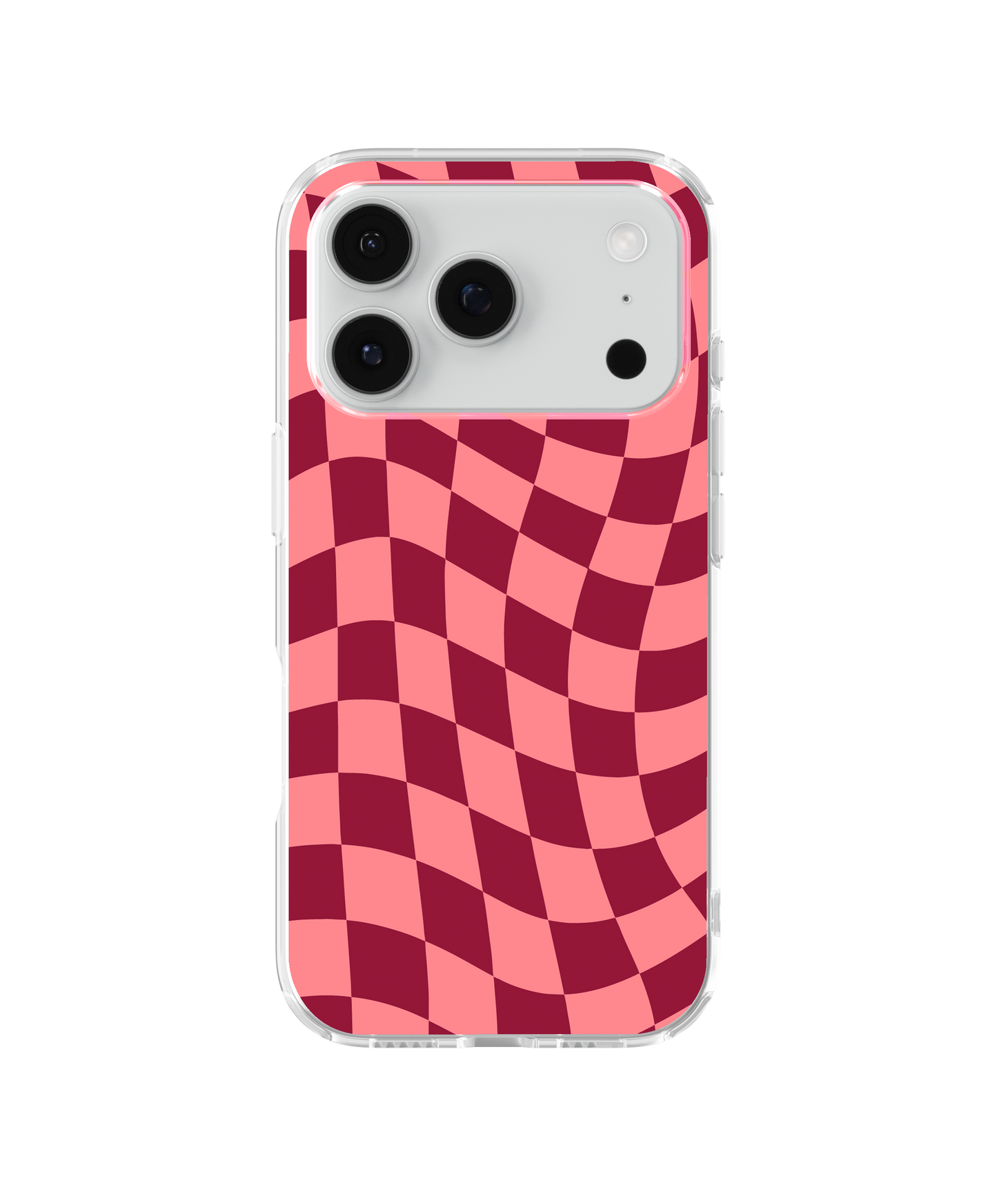 Love Wavy Checkers Clear Case Insert