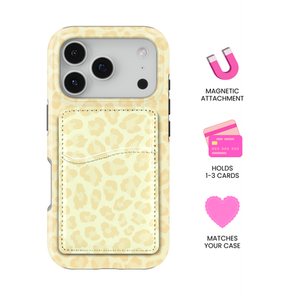 Banana Whispers Leopard MagSafe Card Holder