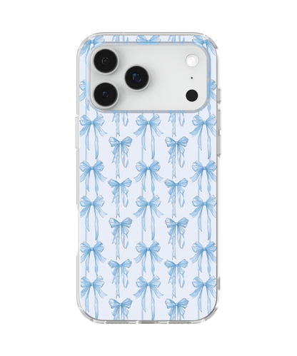 Blue Blushing Bows Clear Case Insert