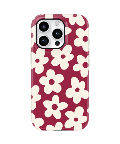 Black Cherry Big Blooms MagSafe Phone Case