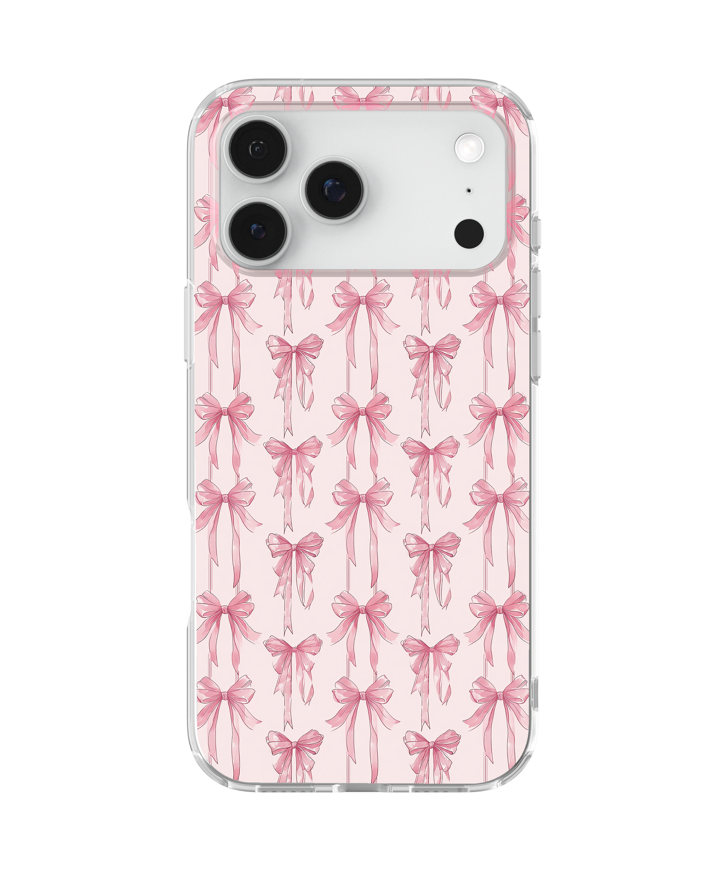 Pink Blushing Bows Clear Case Insert