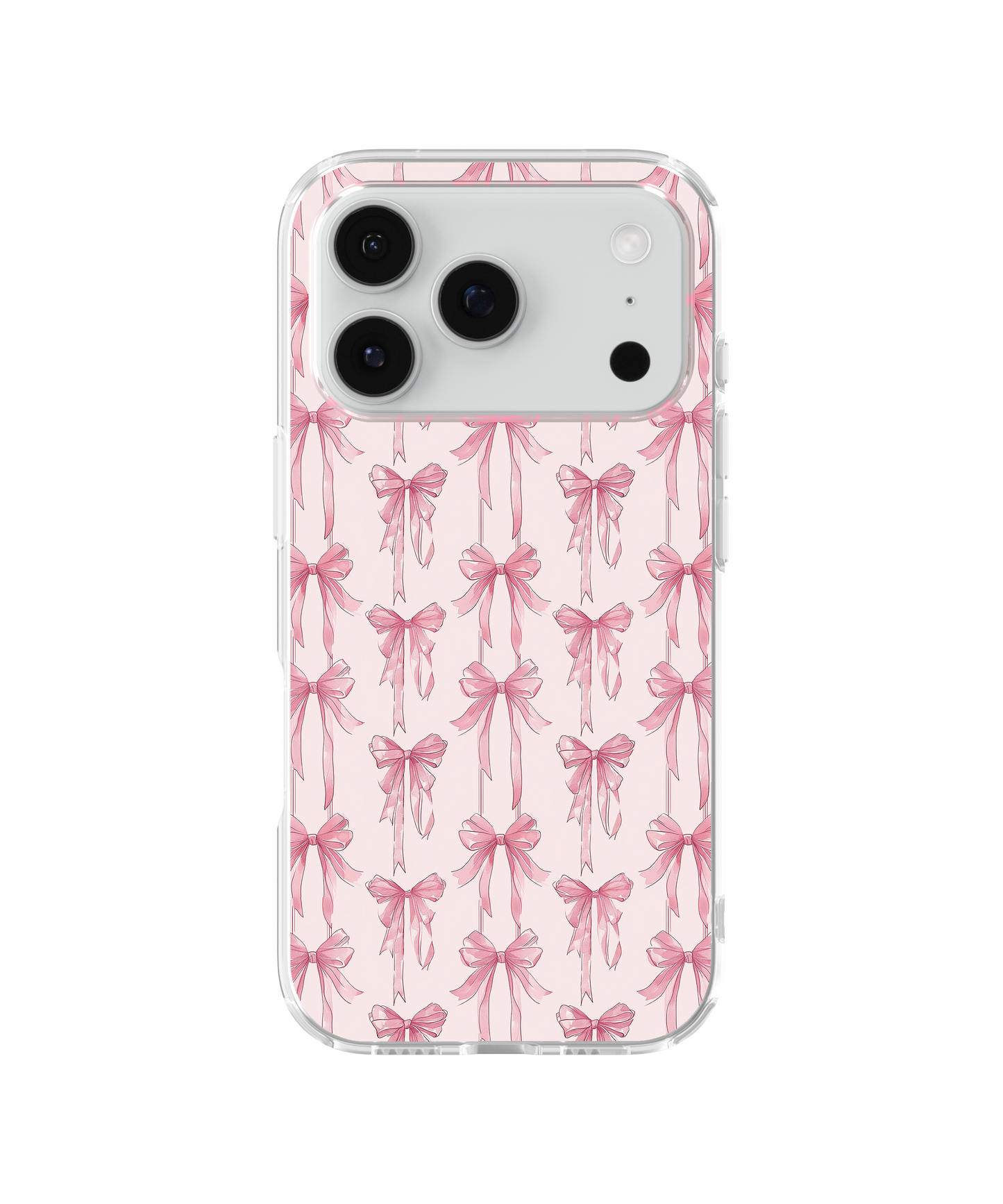 Pink Blushing Bows Clear Case Insert