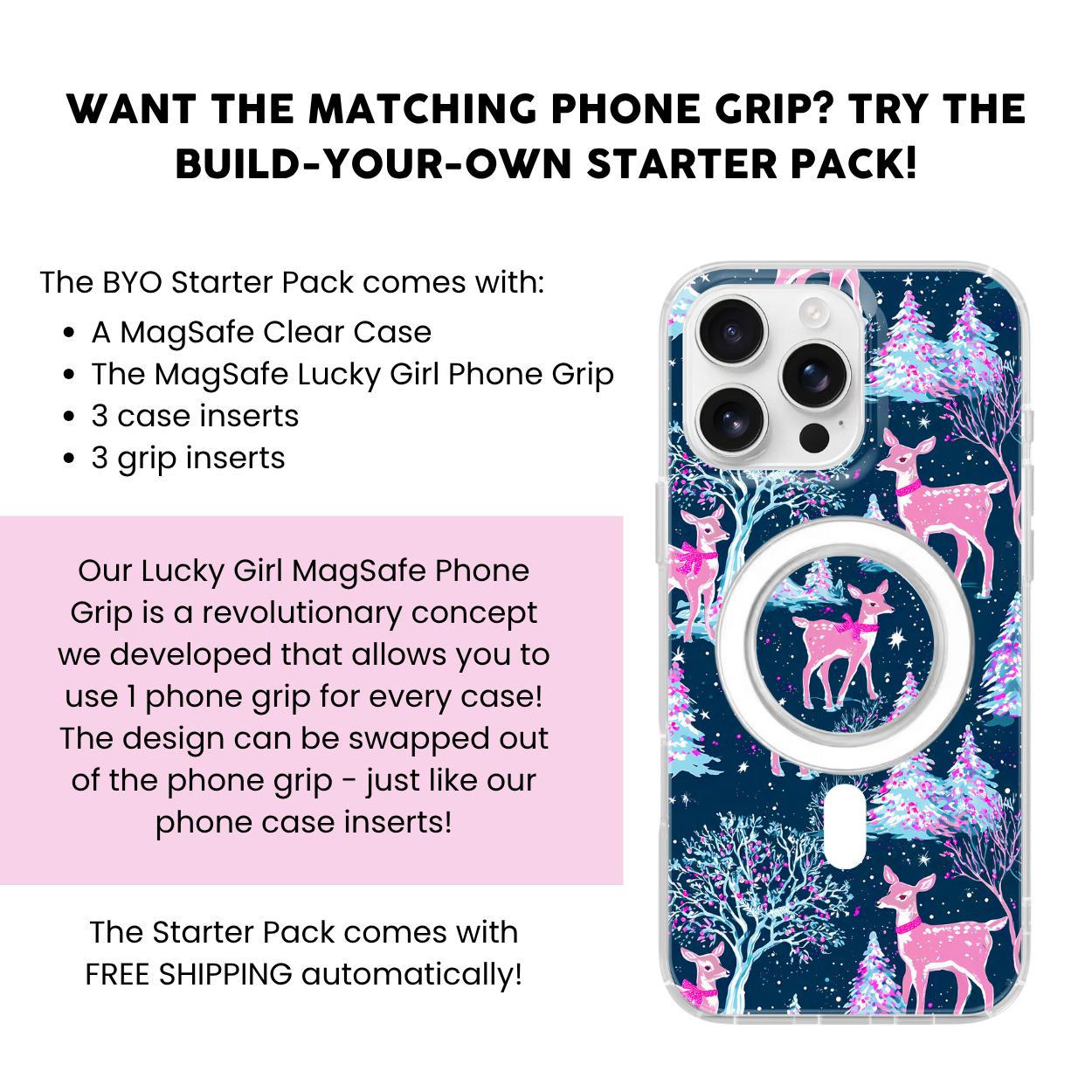 Reindeer Lane Clear Case Insert