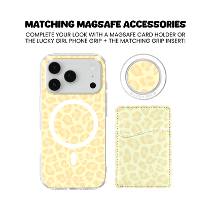 Banana Whispers Leopard Clear Case Insert