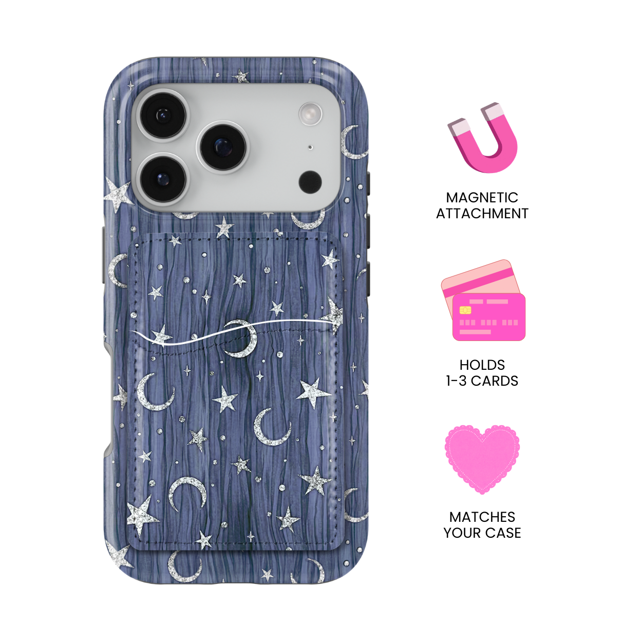 Cosmic Curtain MagSafe Card Holder