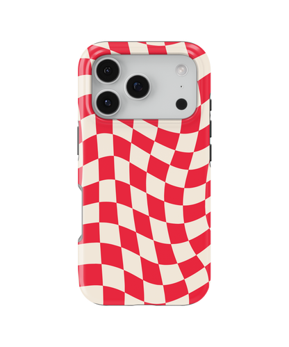 Vermillion Wavy Checkers II MagSafe Phone Case