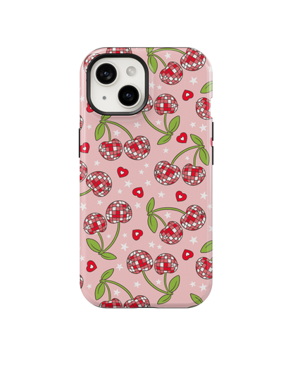 Pink & Red Disco Cherries MagSafe Phone Case