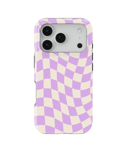 Lilac Wavy Checkers II MagSafe Phone Case
