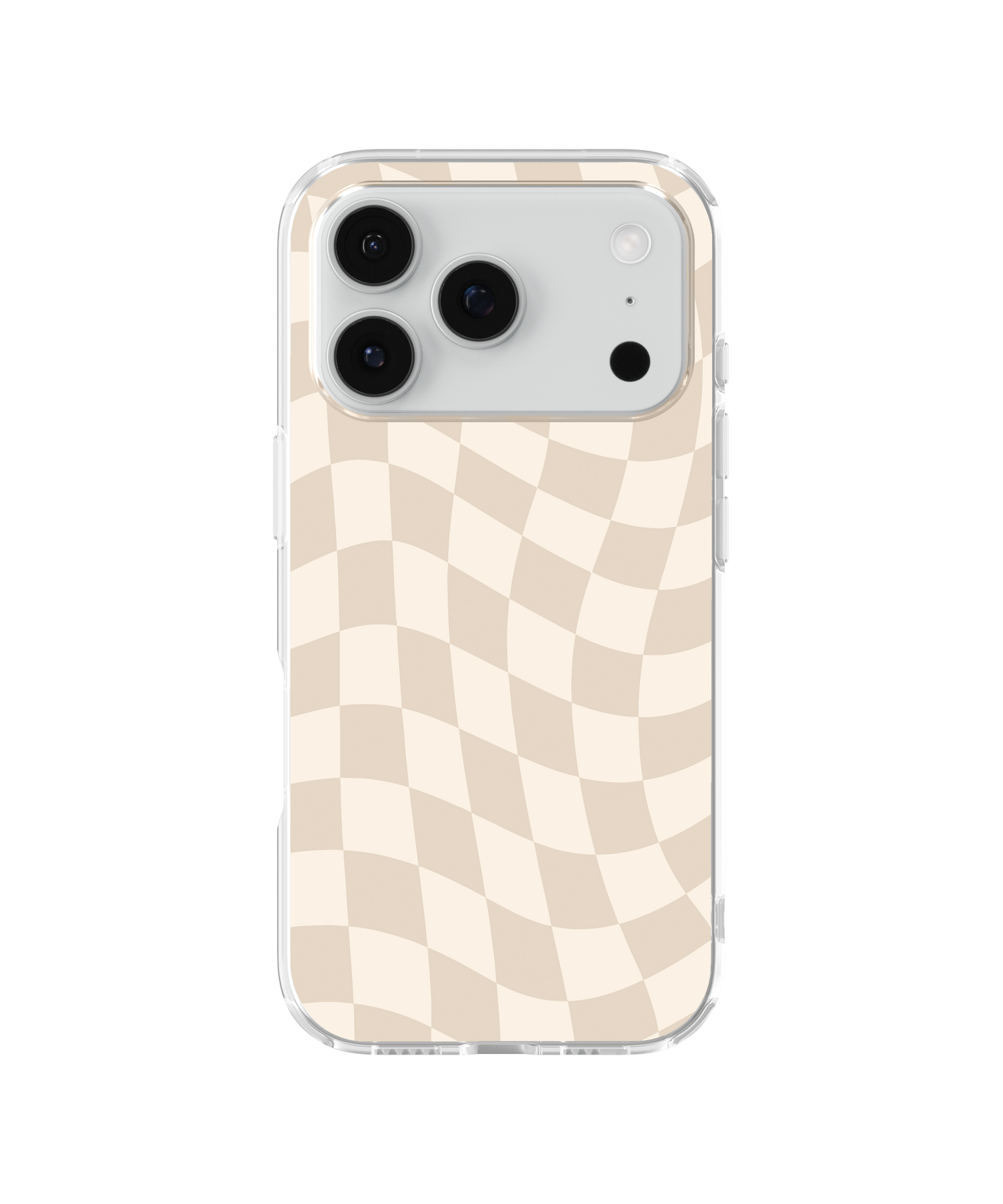 Vanilla Milkshake Wavy Checkers Clear Case Insert