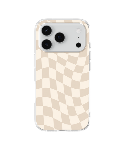 Vanilla Milkshake Wavy Checkers Clear Case Insert