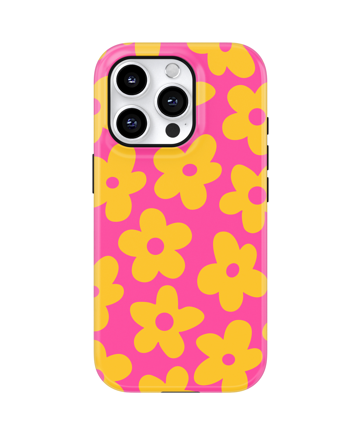 Pink Lemonade Big Blooms MagSafe Phone Case