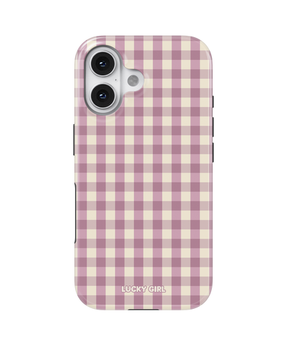 Plum Gingham Phone Case