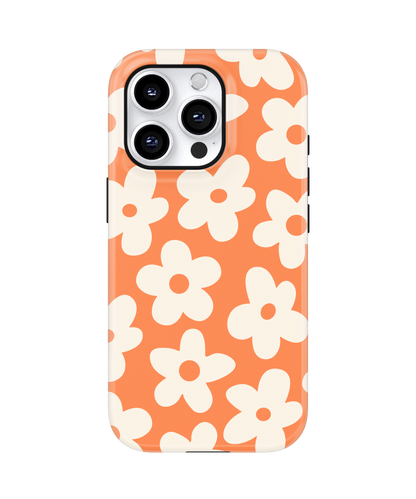 Tangerine Big Blooms MagSafe Phone Case
