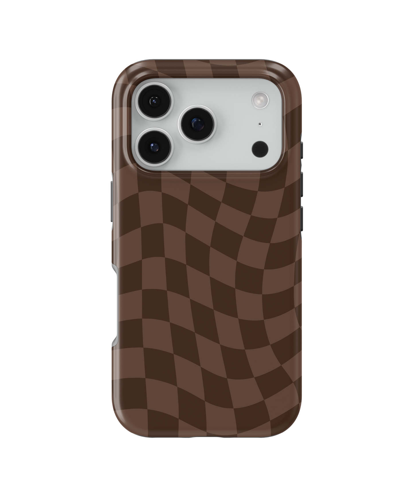Espresso Wavy Checkers MagSafe Phone Case