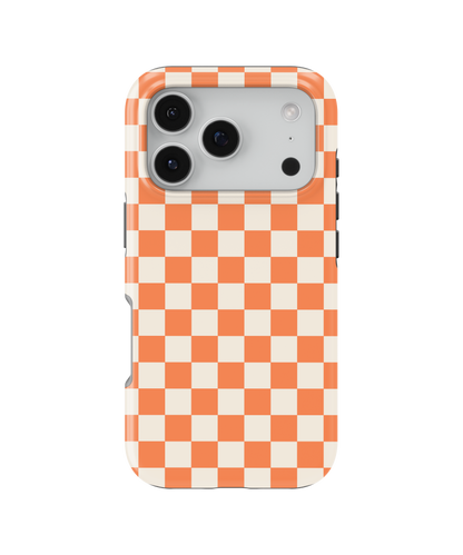 Tangerine Checkers II MagSafe Phone Case