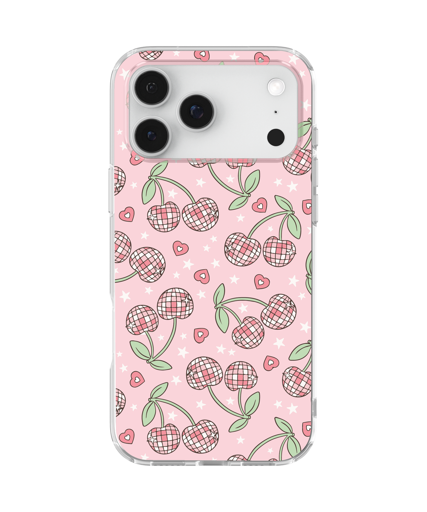 Pastel Disco Cherries Clear Case Insert