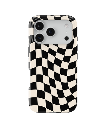 Onyx Wavy Checkers II MagSafe Phone Case