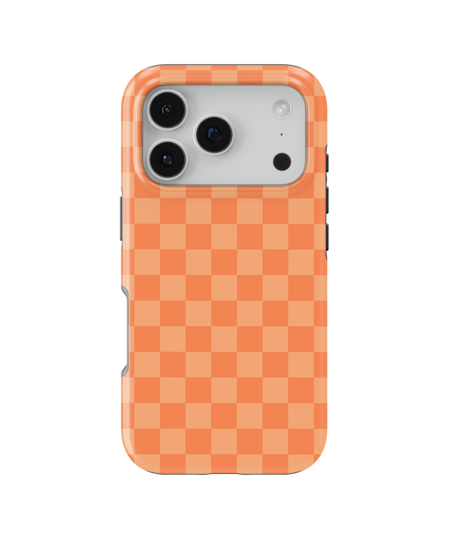 Tangerine Checkers MagSafe Phone Case