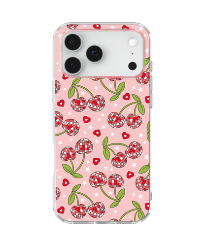 Pink & Red Disco Cherries Clear Case Insert