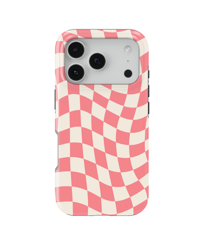 Rose All Day Wavy Checkers II MagSafe Phone Case