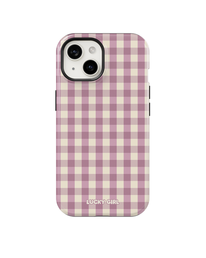 Plum Gingham Phone Case
