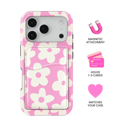 Bubblegum Big Blooms MagSafe Card Holder