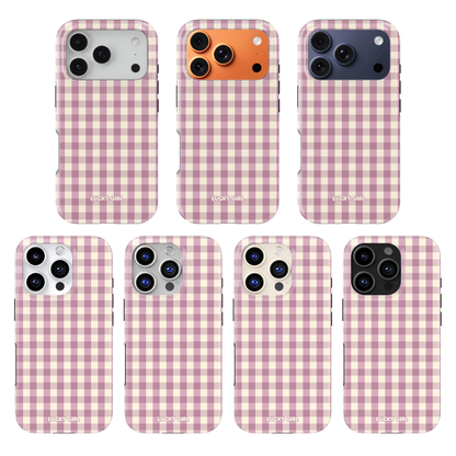 Plum Gingham Phone Case