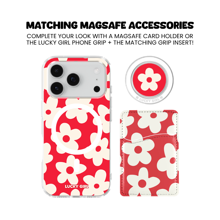 Vermillion Big Blooms Clear Case Insert