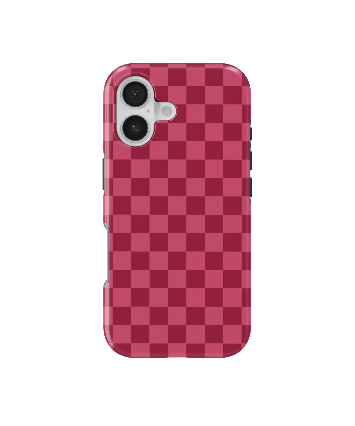 Black Cherry Checkers MagSafe Phone Case