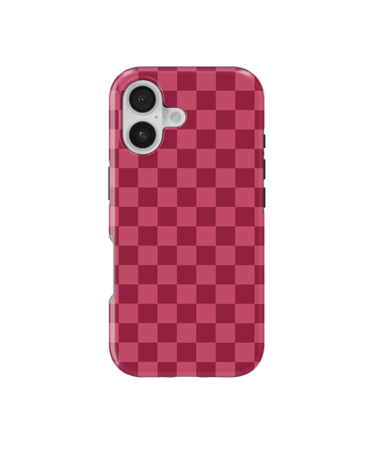 Black Cherry Checkers MagSafe Phone Case