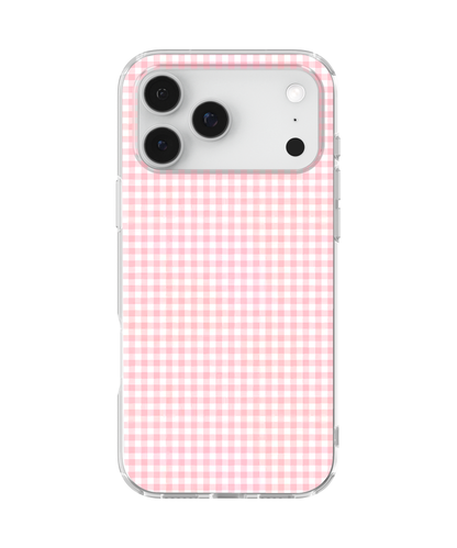 Pink Gingham Clear Case Insert