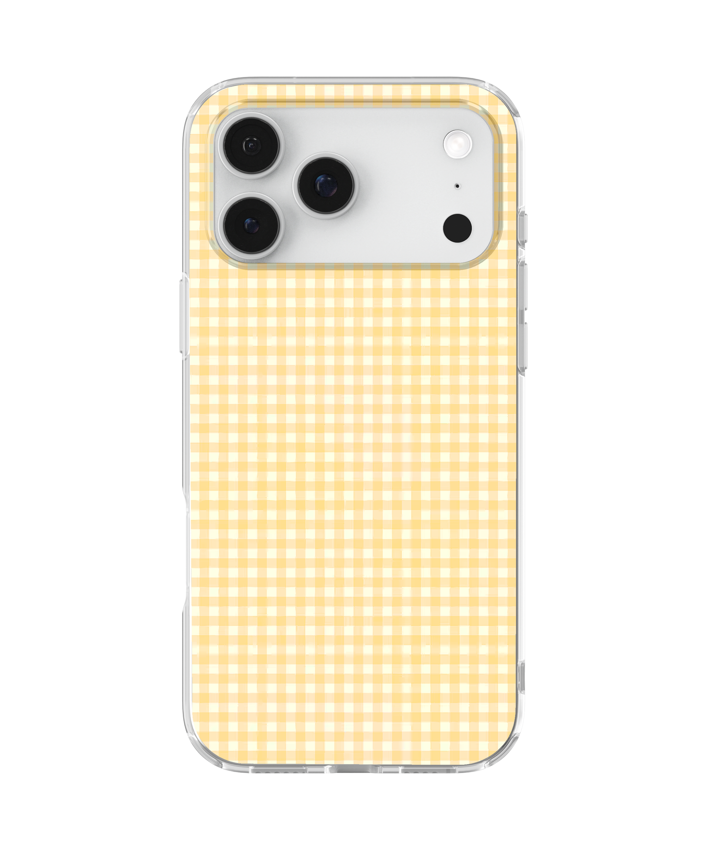 Yellow Gingham Clear Case Insert