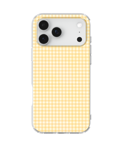 Yellow Gingham Clear Case Insert
