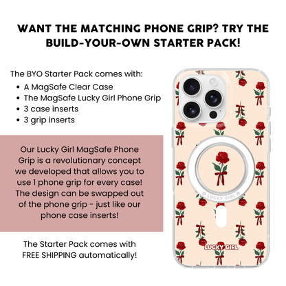 Vintage Roses Clear Case Insert