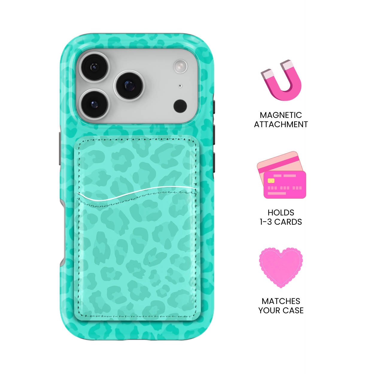 Calypso Leopard MagSafe Card Holder