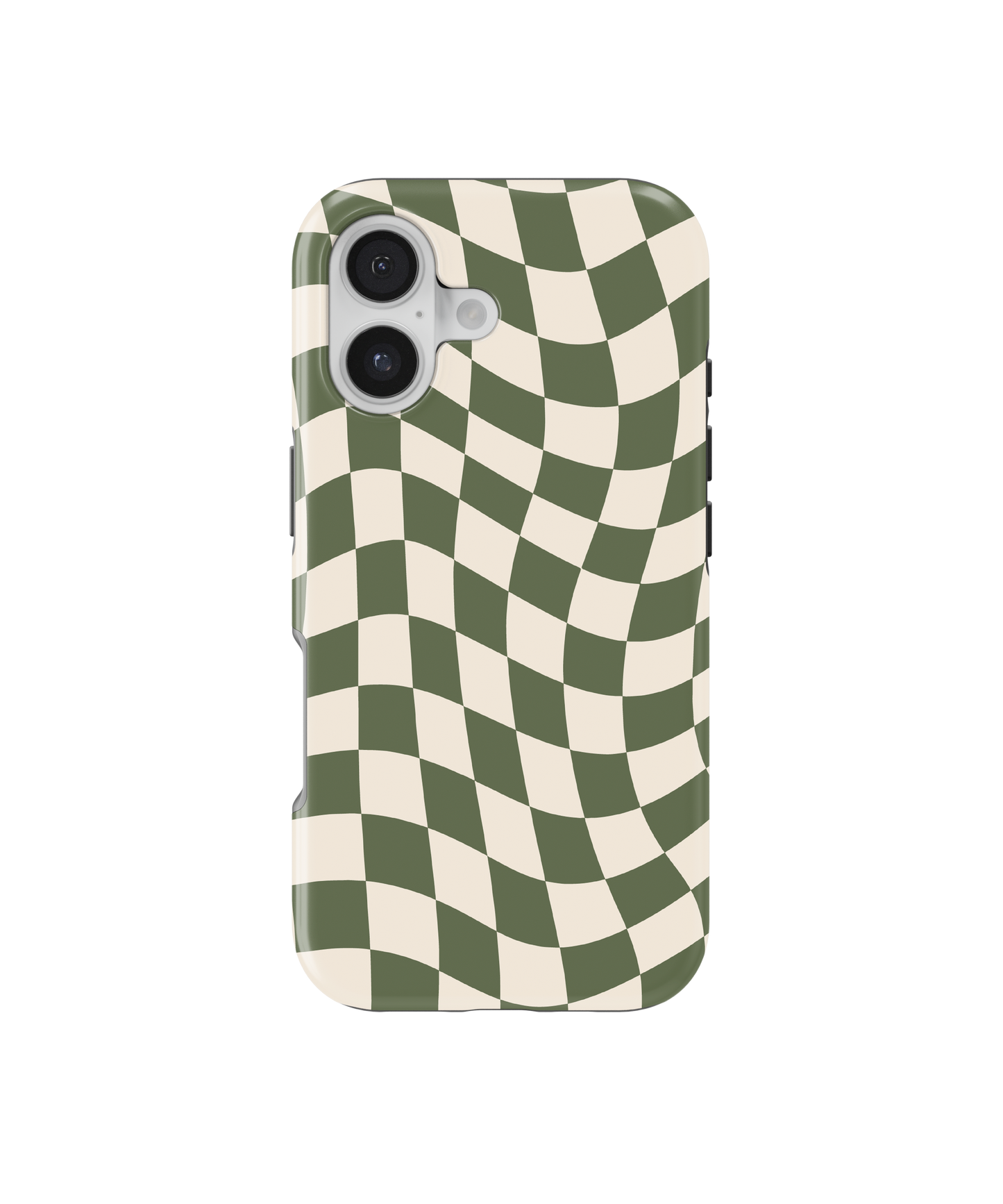 Moss Wavy Checkers II MagSafe Phone Case