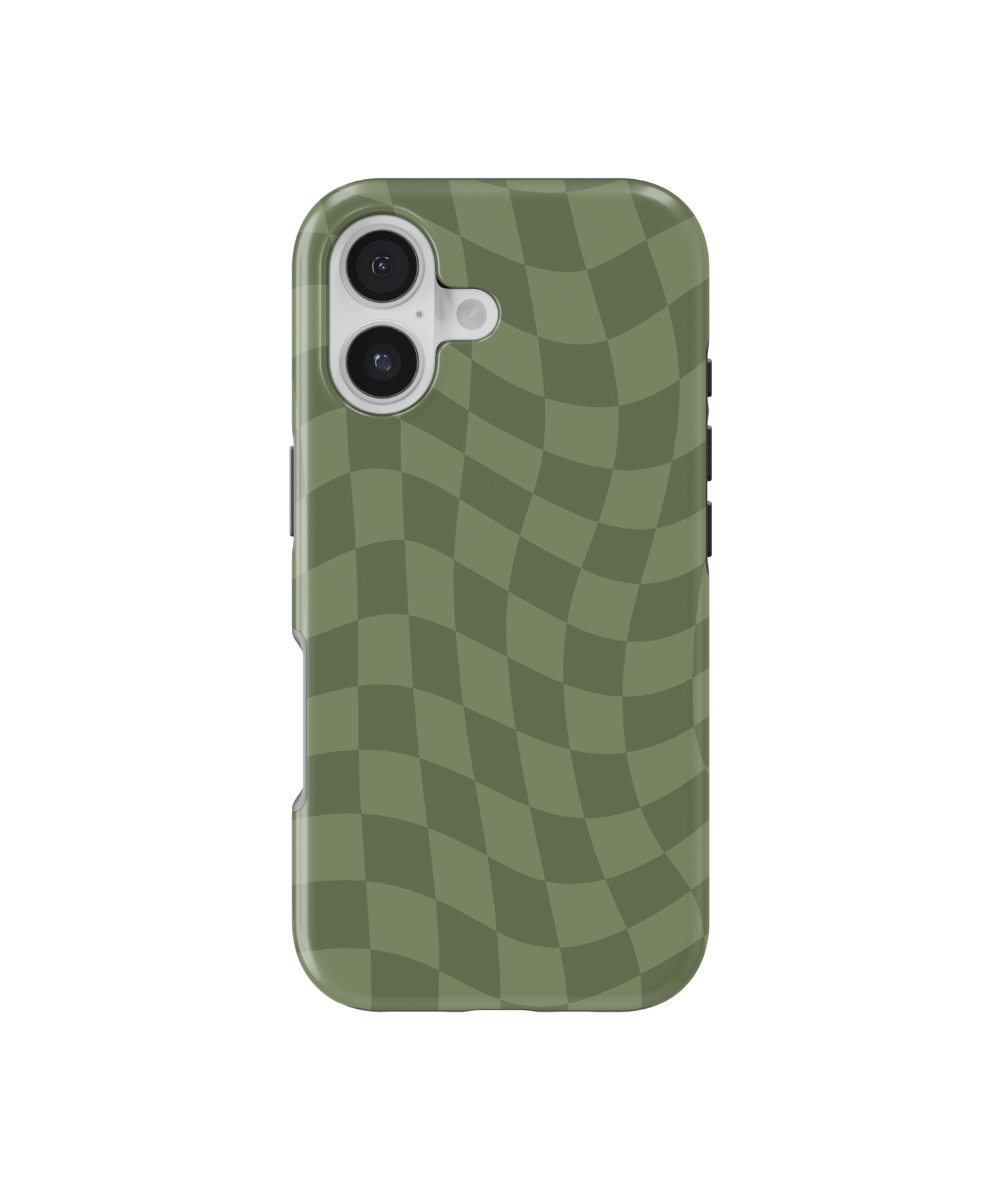 Moss Wavy Checkers MagSafe Phone Case