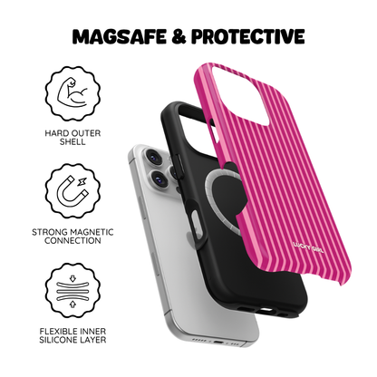 Berry Stripes Phone Case