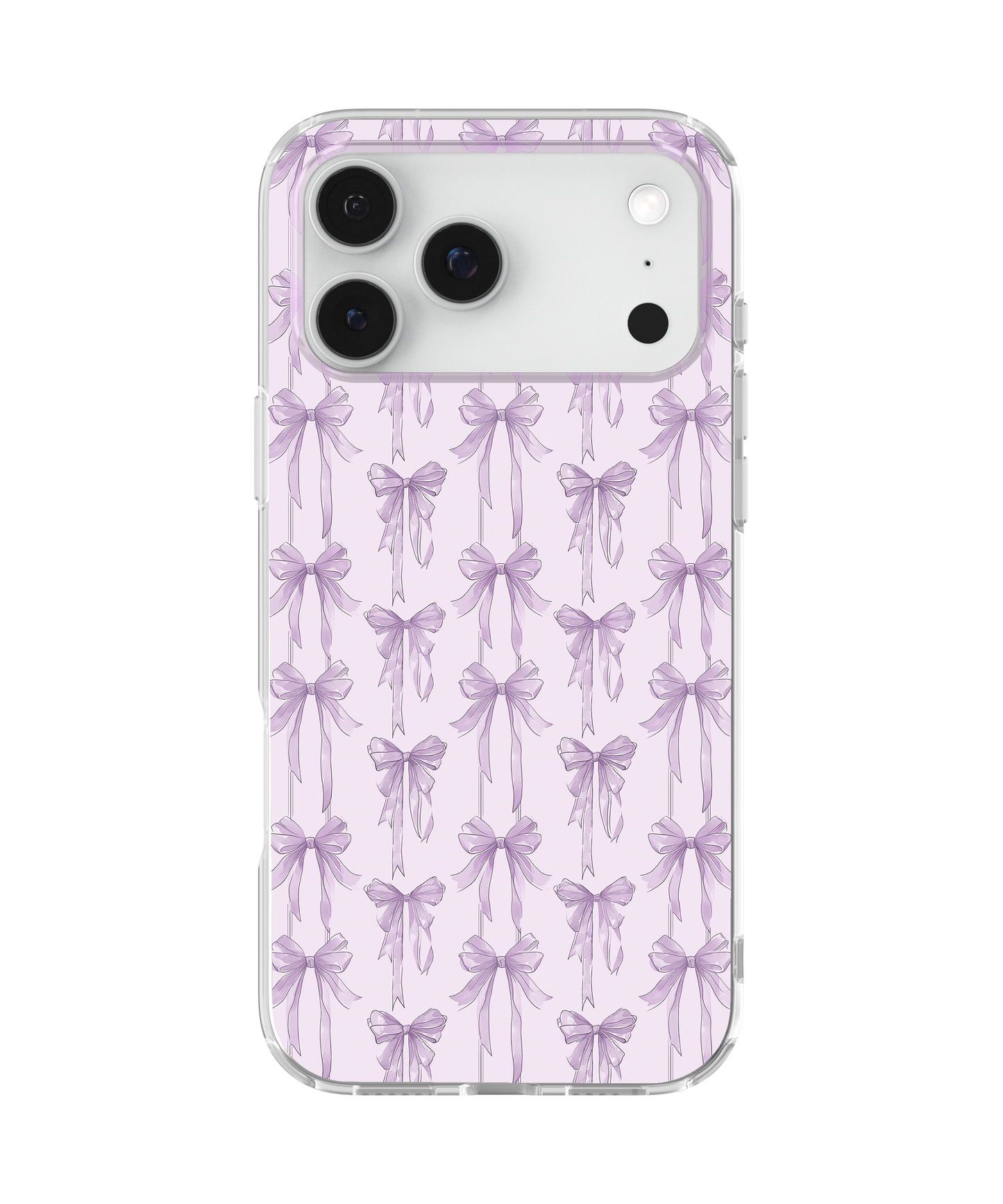 Lavender Blushing Bows Clear Case Insert