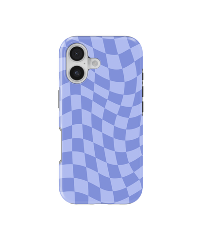 Bluebell Wavy Checkers MagSafe Phone Case