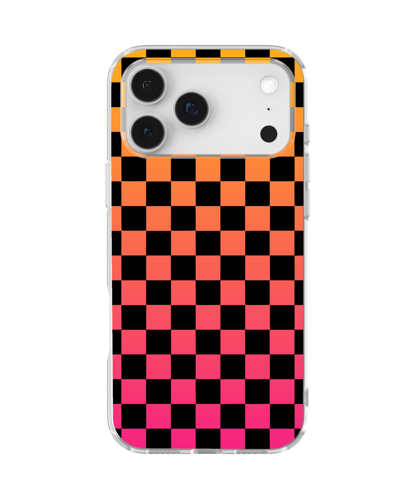 Sunset Soiree Checkers Holographic Clear Case Insert