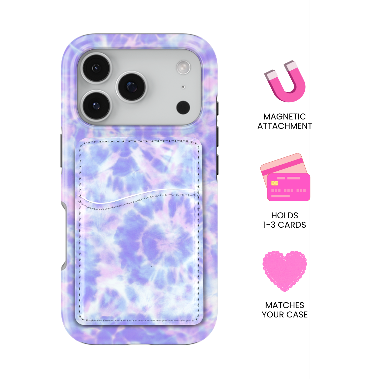 Periwinkle Prism MagSafe Card Holder